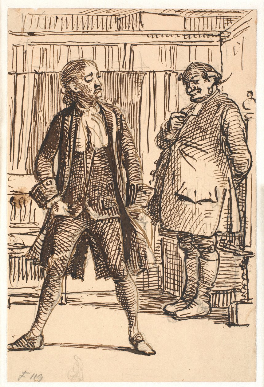 Erasmus Montanus und Per Degn von Wilhelm Marstrand