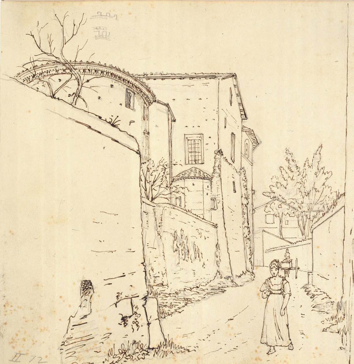 Straße in Rom von Wilhelm Marstrand