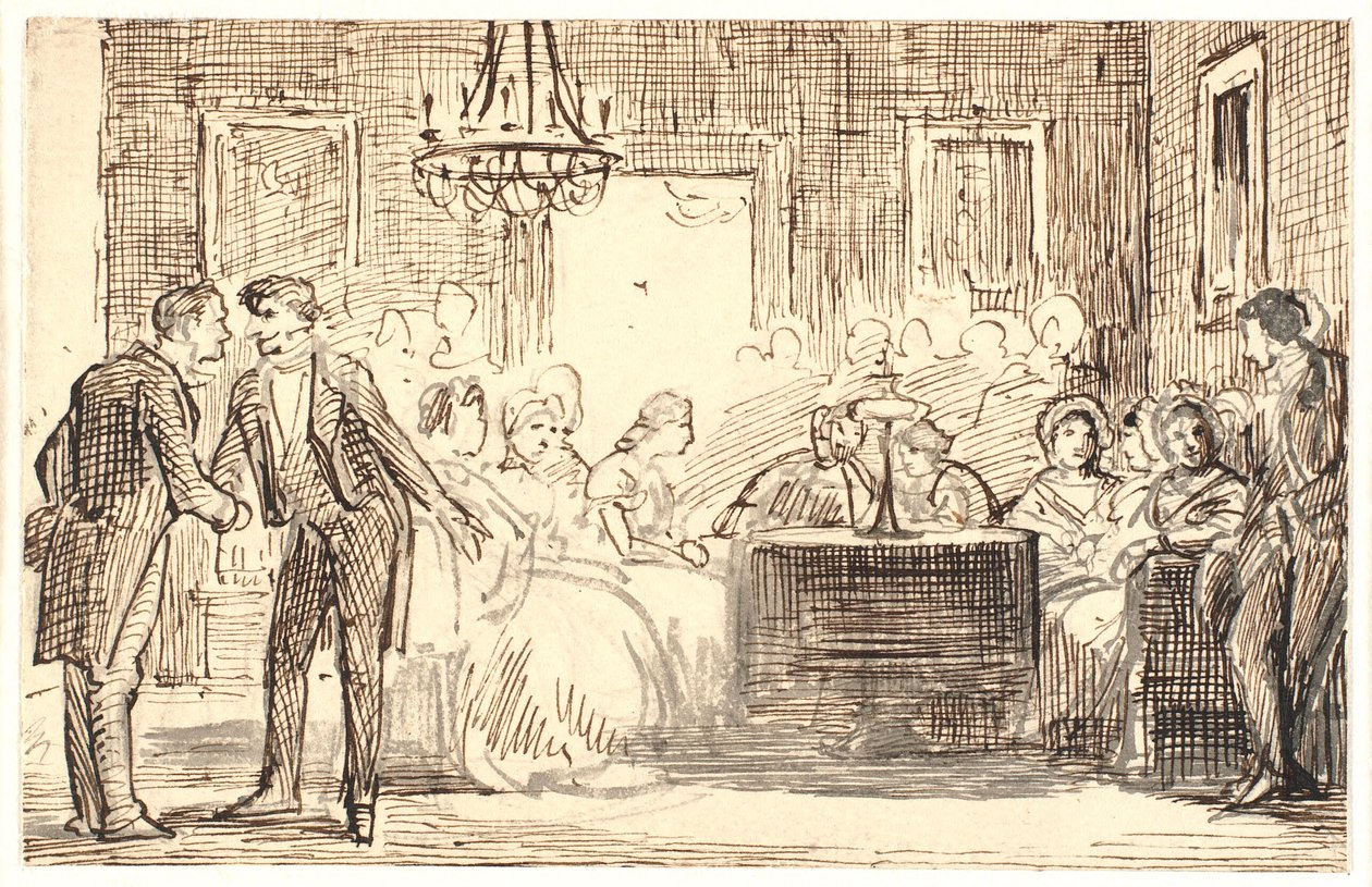 Kopenhagener Gesellschaftsszene von Wilhelm Marstrand