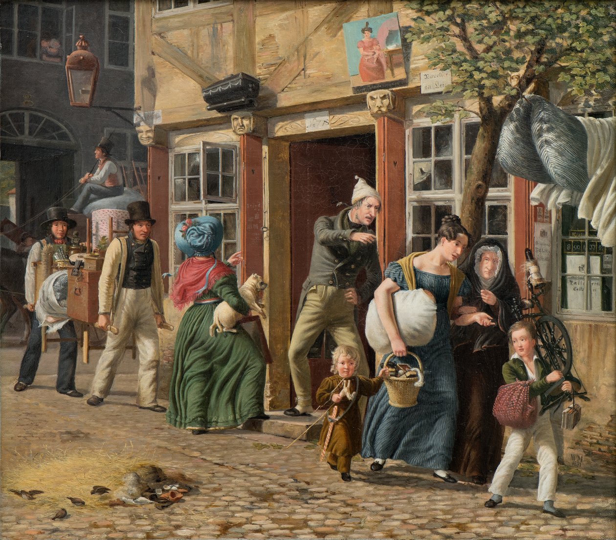 Umzugsszene von Wilhelm Marstrand
