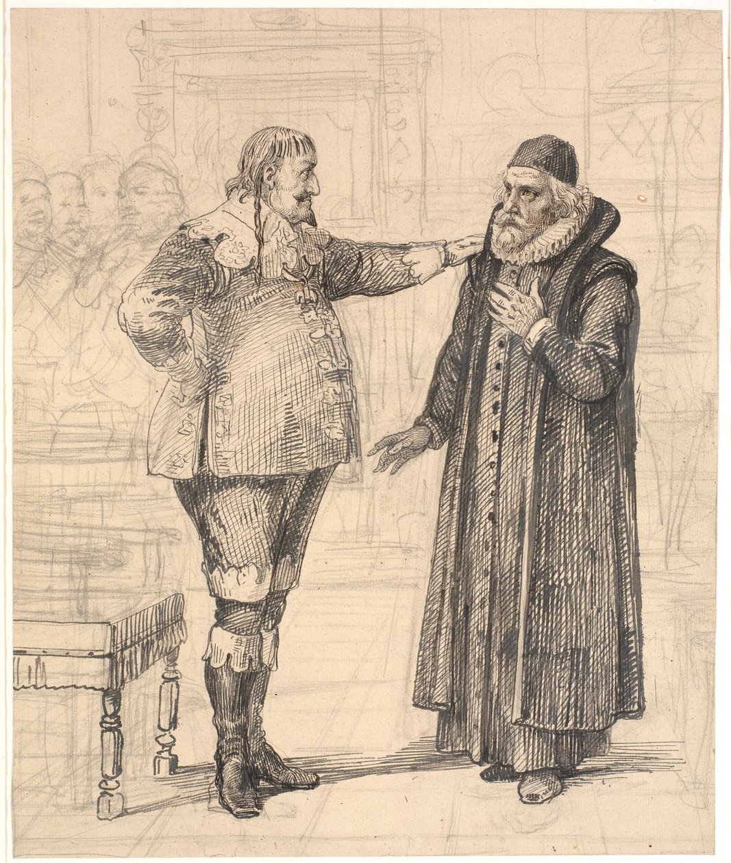 Ole Vind wird zum Hofprediger ernannt von Wilhelm Marstrand