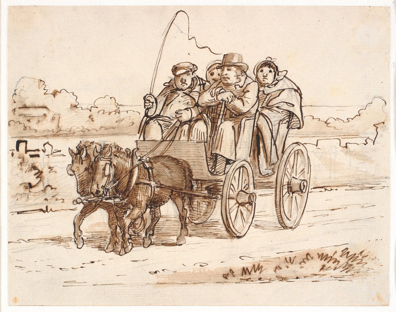 Auf einem Ausflug von Wilhelm Marstrand