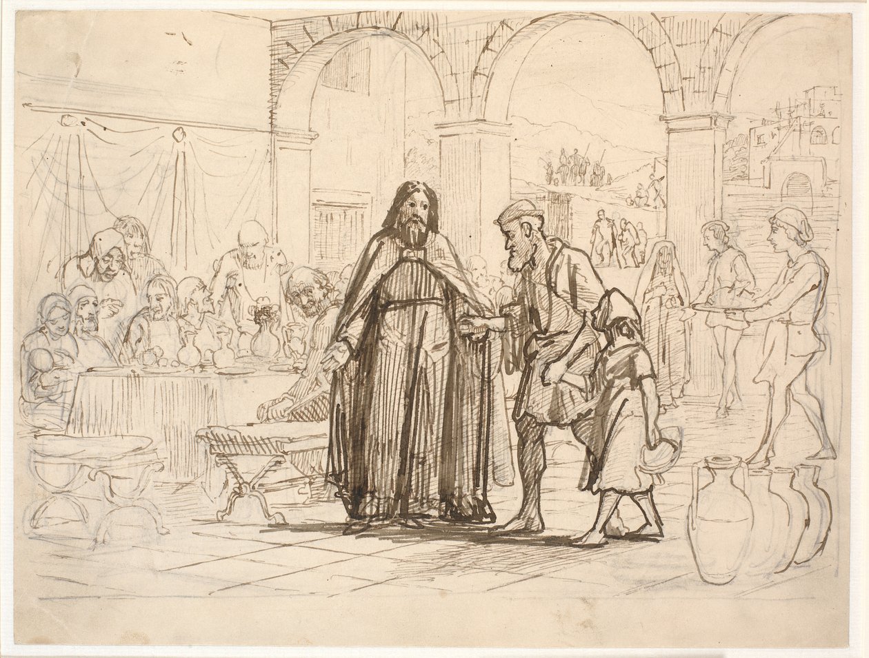 Die Parabel vom großen Abendmahl von Wilhelm Marstrand