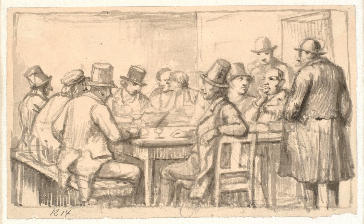 Politiker in einer Schenke von Wilhelm Marstrand