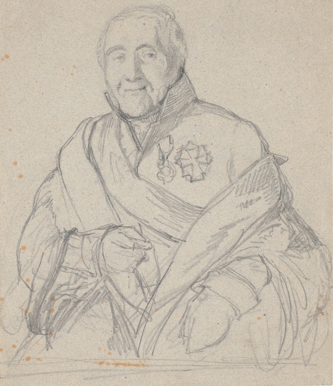 Porträtstudie von Geheimekonferenzrat Bornemann von Wilhelm Marstrand