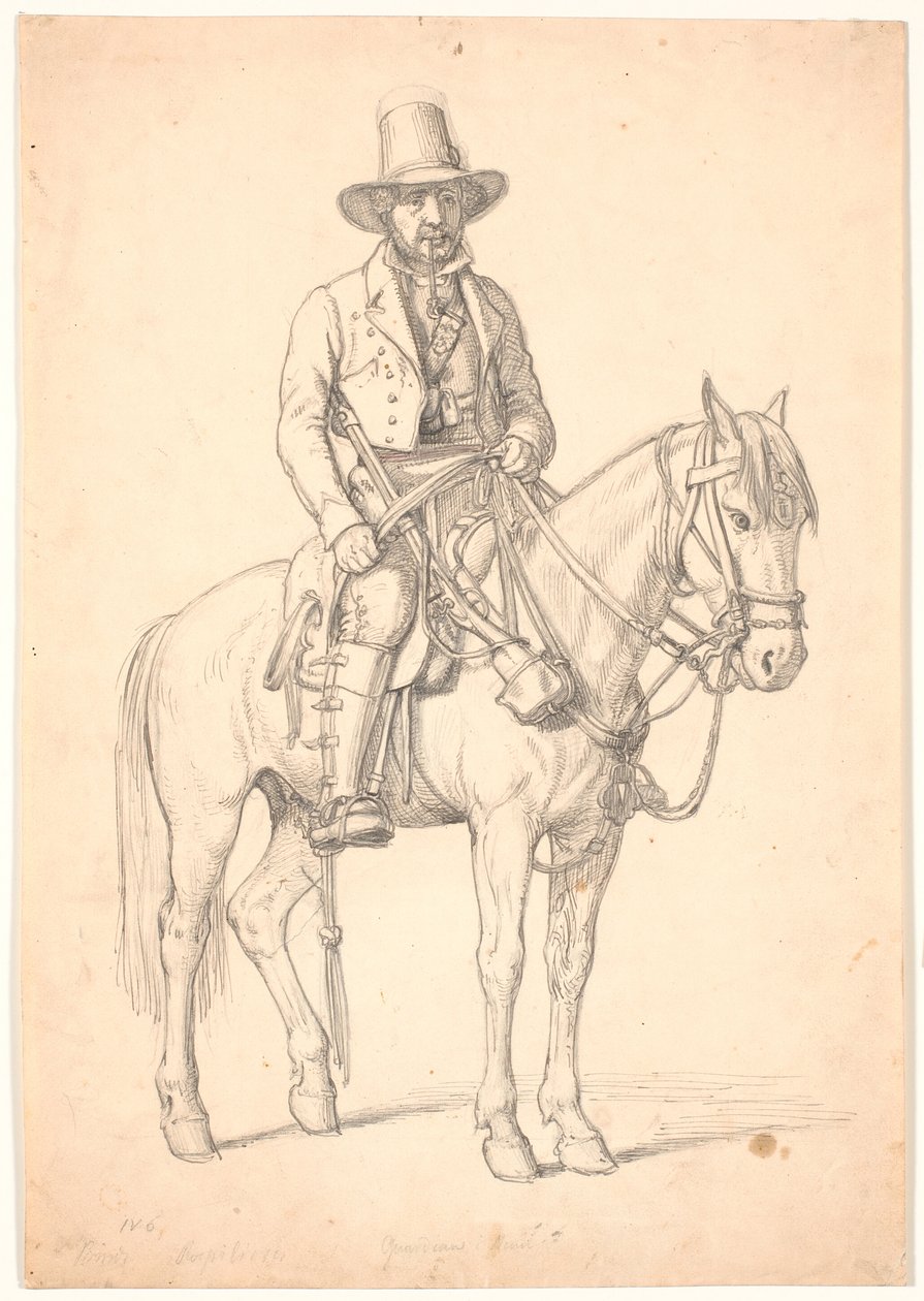 "Prinz Rospiliosi" zu Pferd, "Guardian in Nemi" von Wilhelm Marstrand