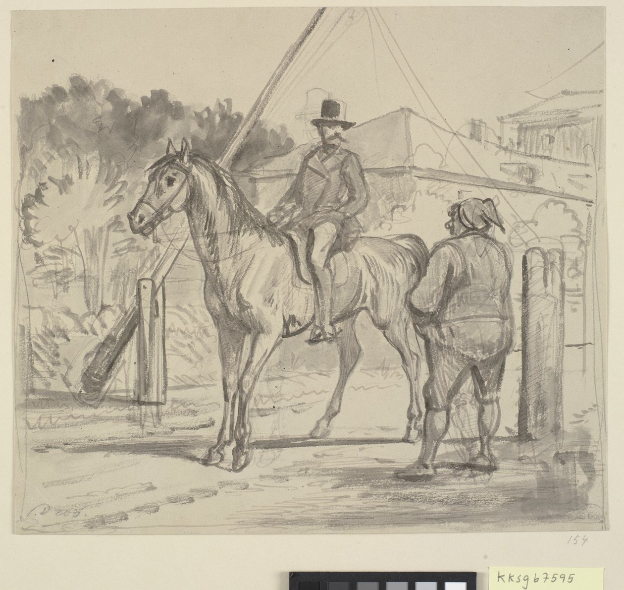 Reiter und Torwächter von Wilhelm Marstrand