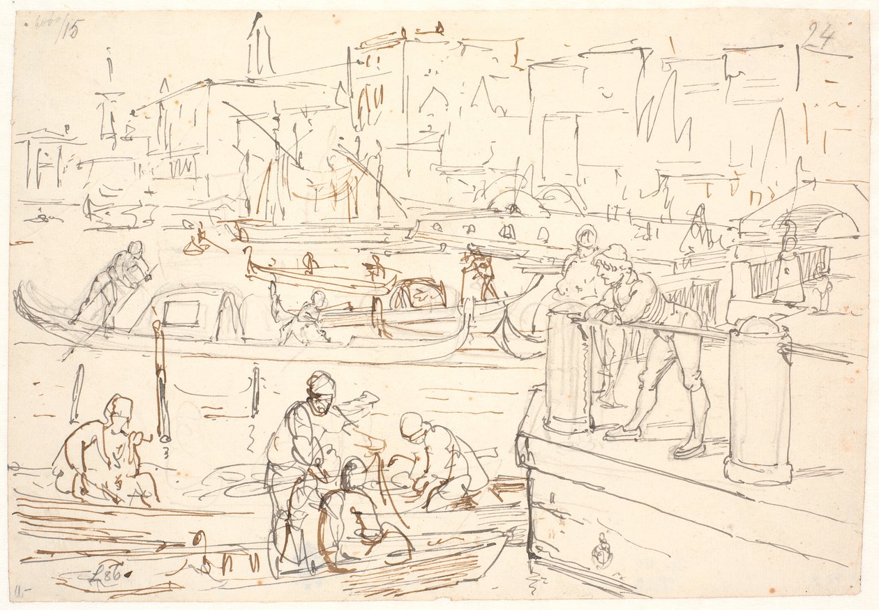 Szene am Ufer in Venedig von Wilhelm Marstrand