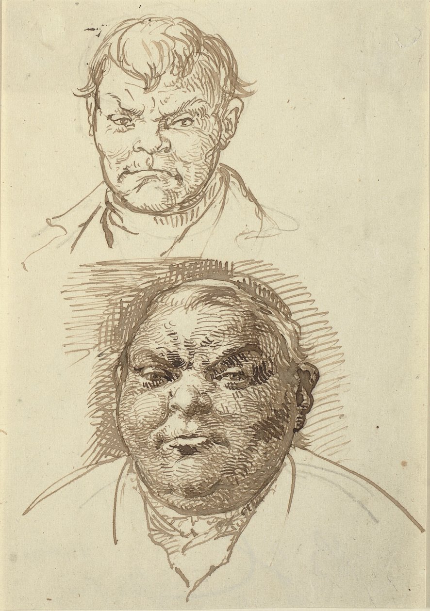 Zwei Männerköpfe von Wilhelm Marstrand