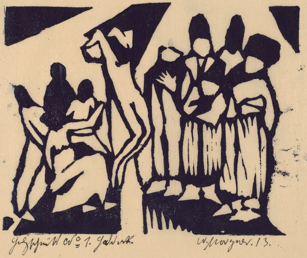 Kreuzigung I von Wilhelm Morgner