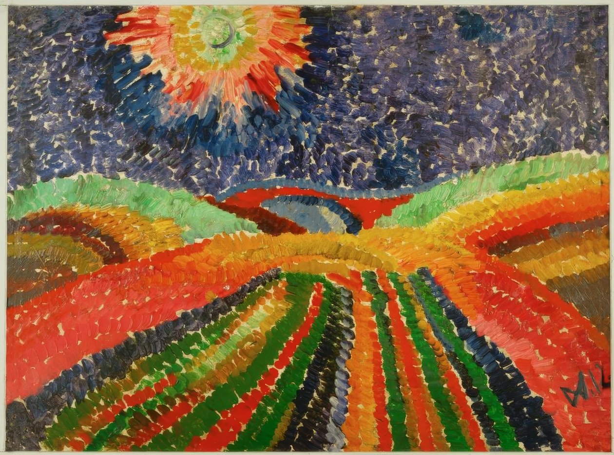 Feldweg von Wilhelm Morgner
