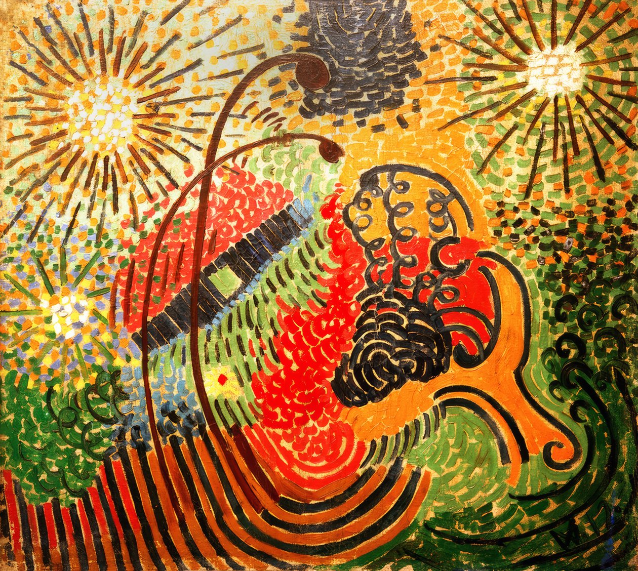 Ornamentale Komposition XIV von Wilhelm Morgner