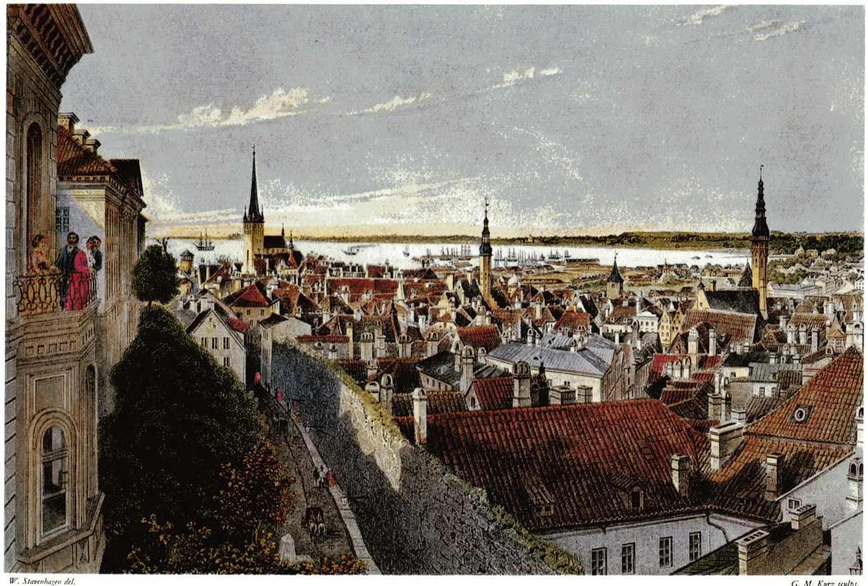 Ansicht von Reval, ca. 1855 von Wilhelm Siegfried Stavenhagen