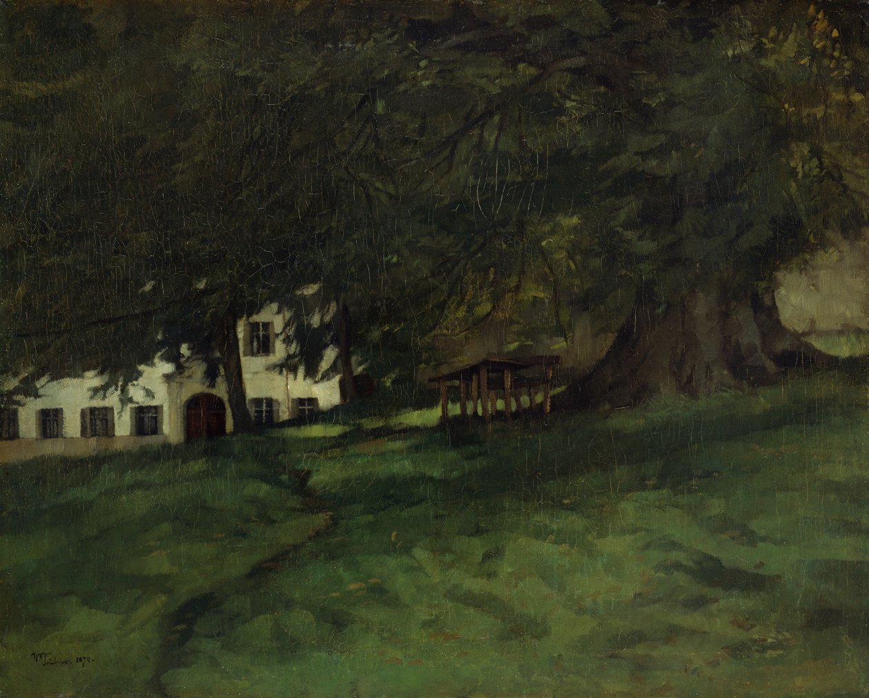 Linde auf Herrenchiemsee von Wilhelm Trübner