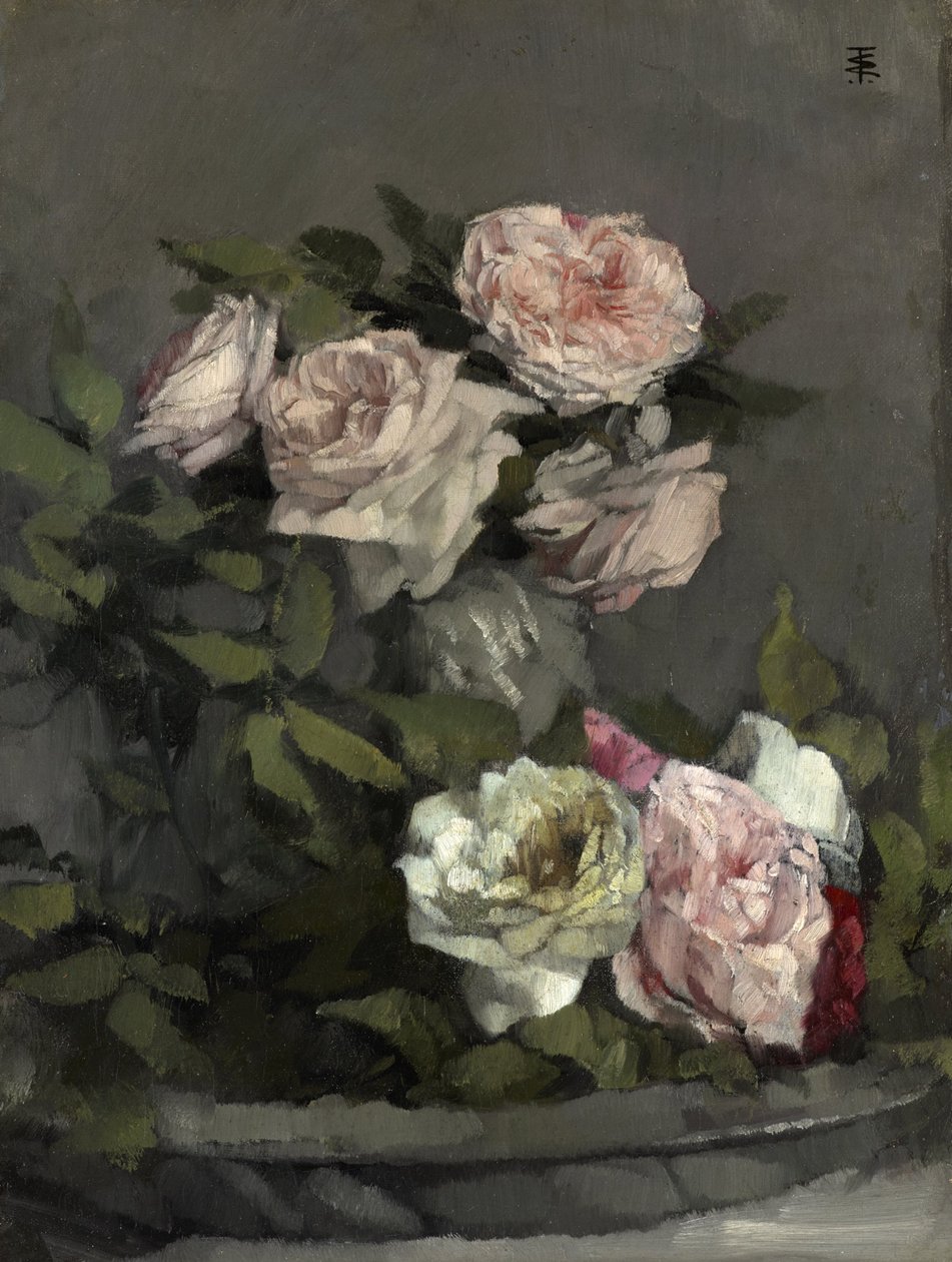 Rosenstillleben von Wilhelm Trübner