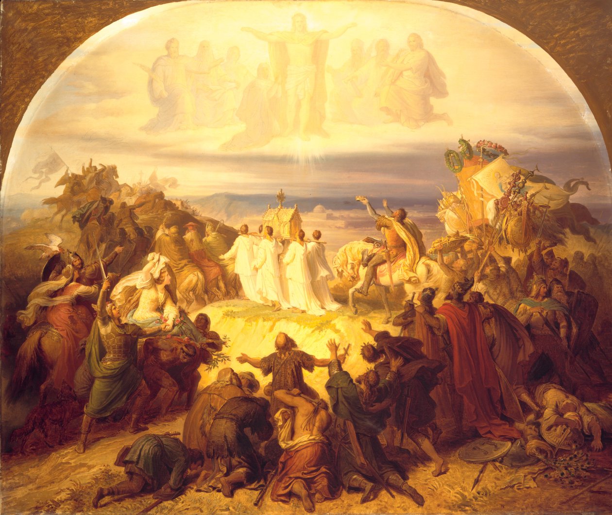 Kreuzfahrer vor Jerusalem von Wilhelm von Kaulbach