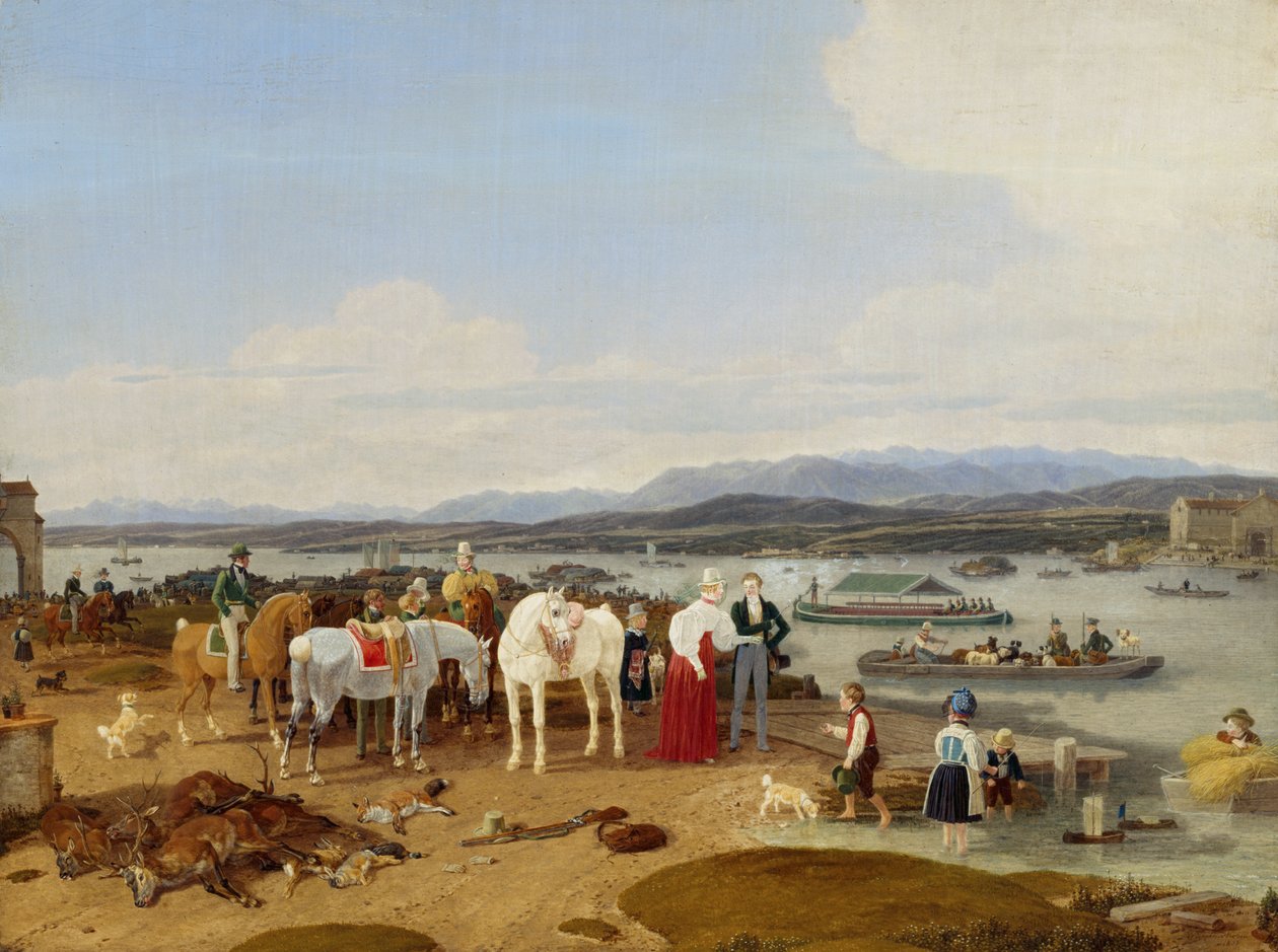 Nach der Jagd am Bodensee von Wilhelm von Kobell