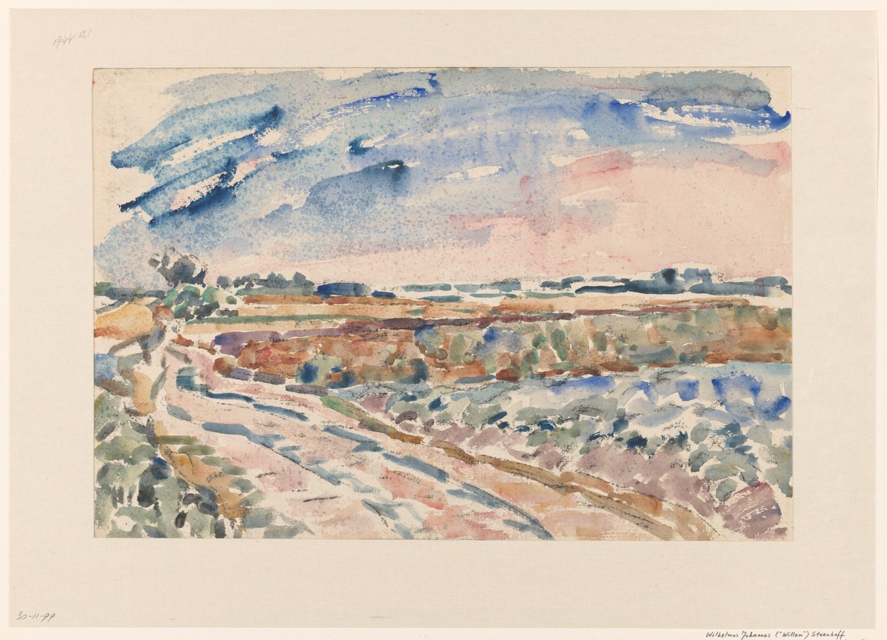Weg durch Landschaft von Wilhelmus Johannes Steenhoff