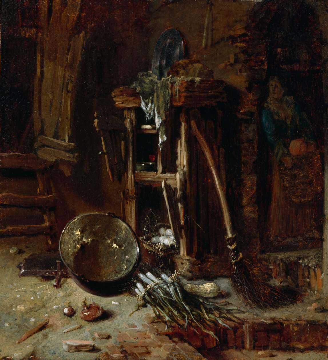 Eine Küchenecke, ca. 1642-44 von Willem Kalf