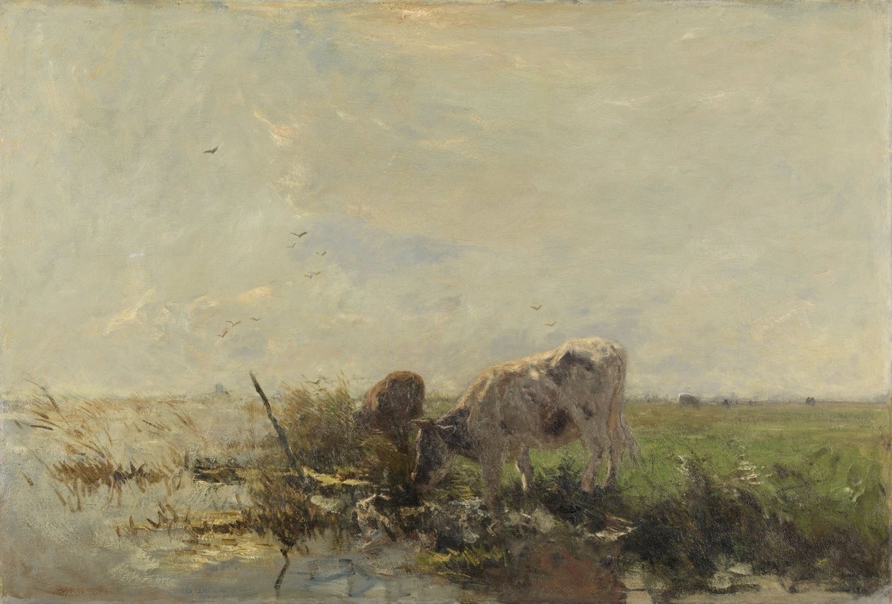 Kühe an einem Teich von Willem Maris
