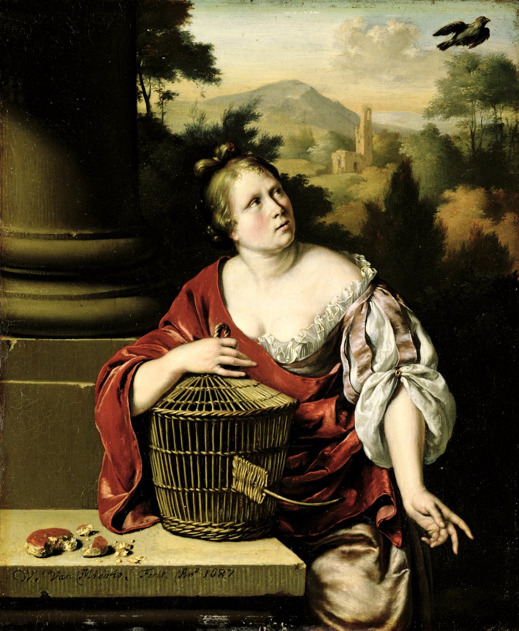Porträt einer Frau, 1687 von Willem Van Mieris