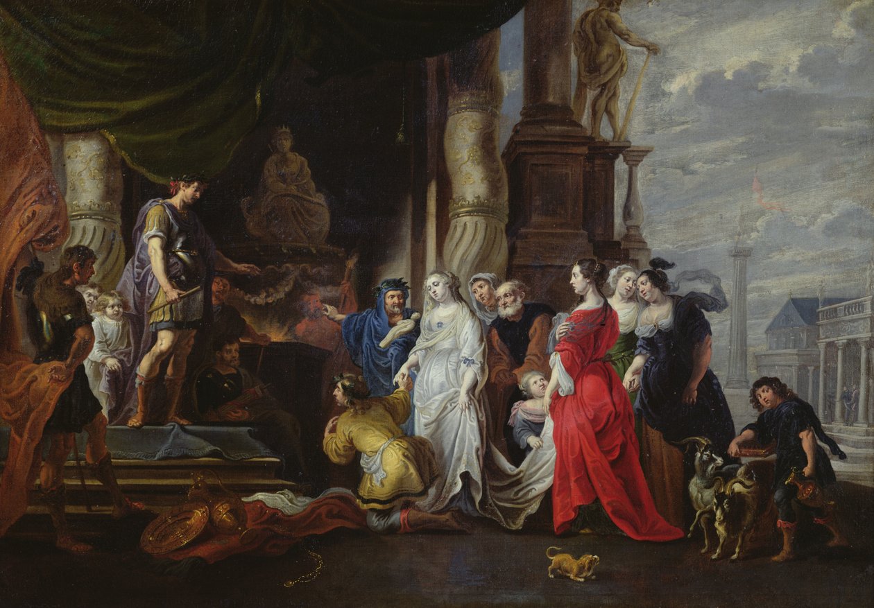 Die Enthaltsamkeit des Scipio (237-183 v. Chr.) von Willem van the Elder Herp