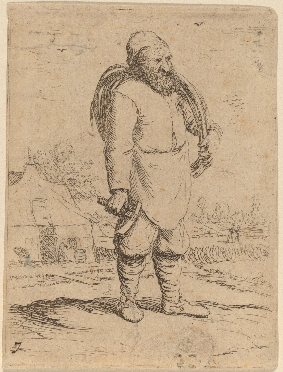 Ein Küfer, ca. 1630-1660 von Willem Basse