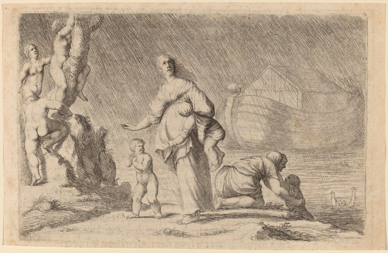 Noahs Arche und die Flut, 1634 von Willem Basse