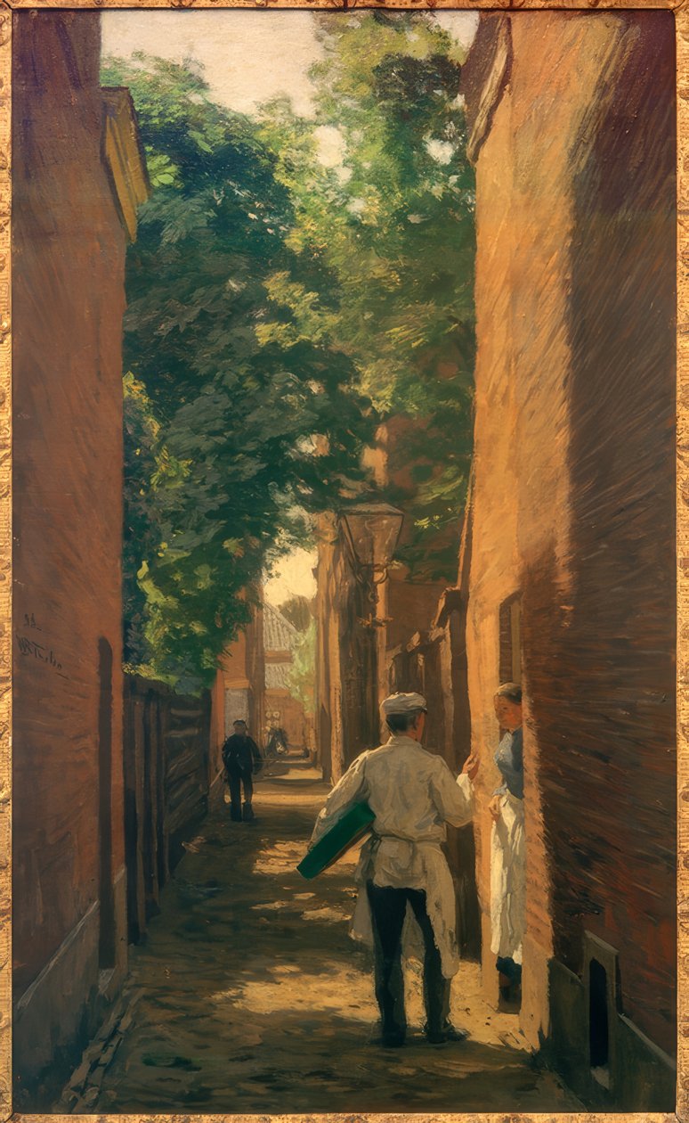 Gasse in Den Haag von Willem Bastiaan Tholen