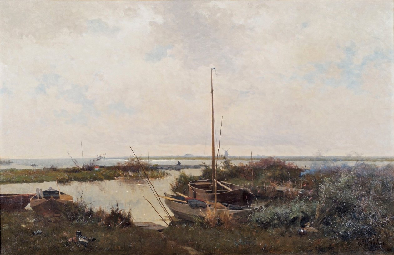 Flusslandschaft, 1882 von Willem Bastiaan Tholen