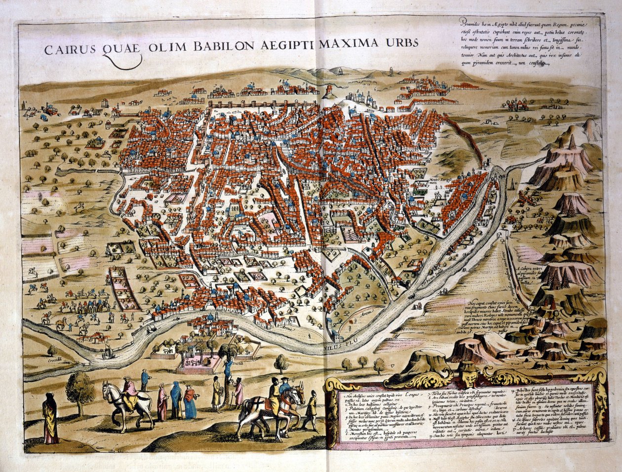 Kairo. Atlas von Wilhelm Blaeu, Amsterdam 1630. von Willem Blaeu