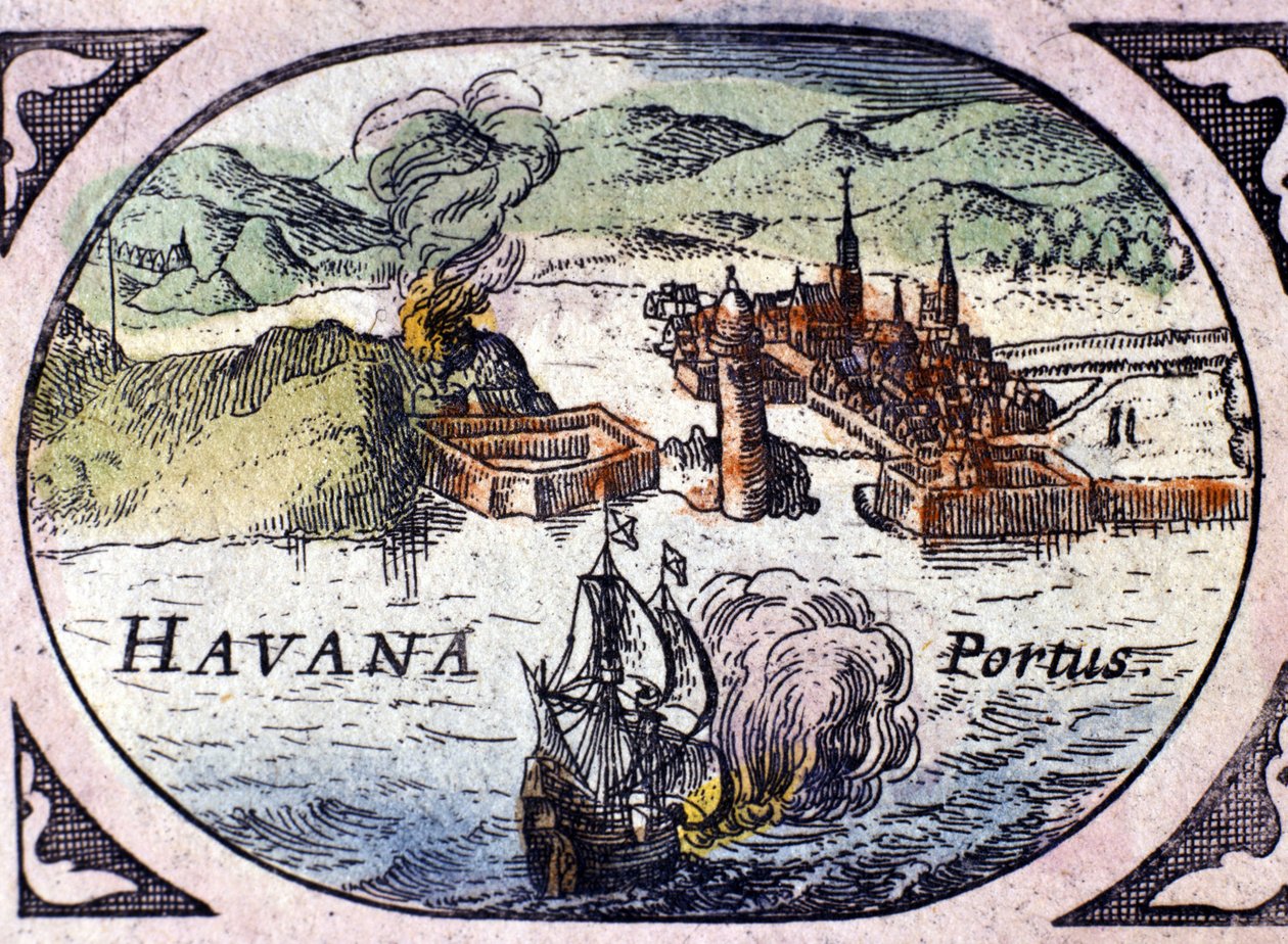 Havanna, basierend auf dem Atlas von William Blaeu von Willem Blaeu
