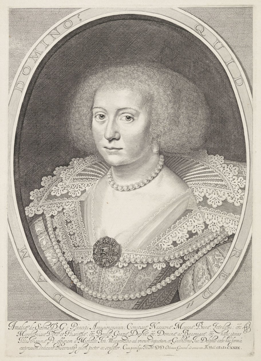 Porträt von Amalia von Solms von Willem Jacobsz Delff