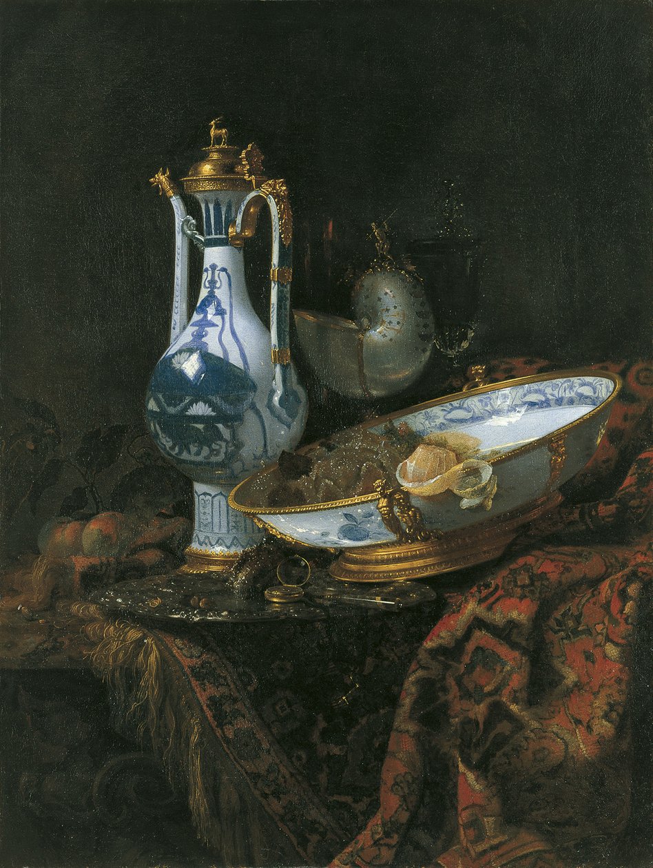 Stillleben mit Nautilus-Pokal von Willem Kalf