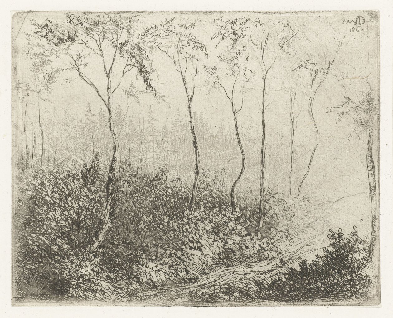 Waldlandschaft von Willem Matthias Jan van Dielen