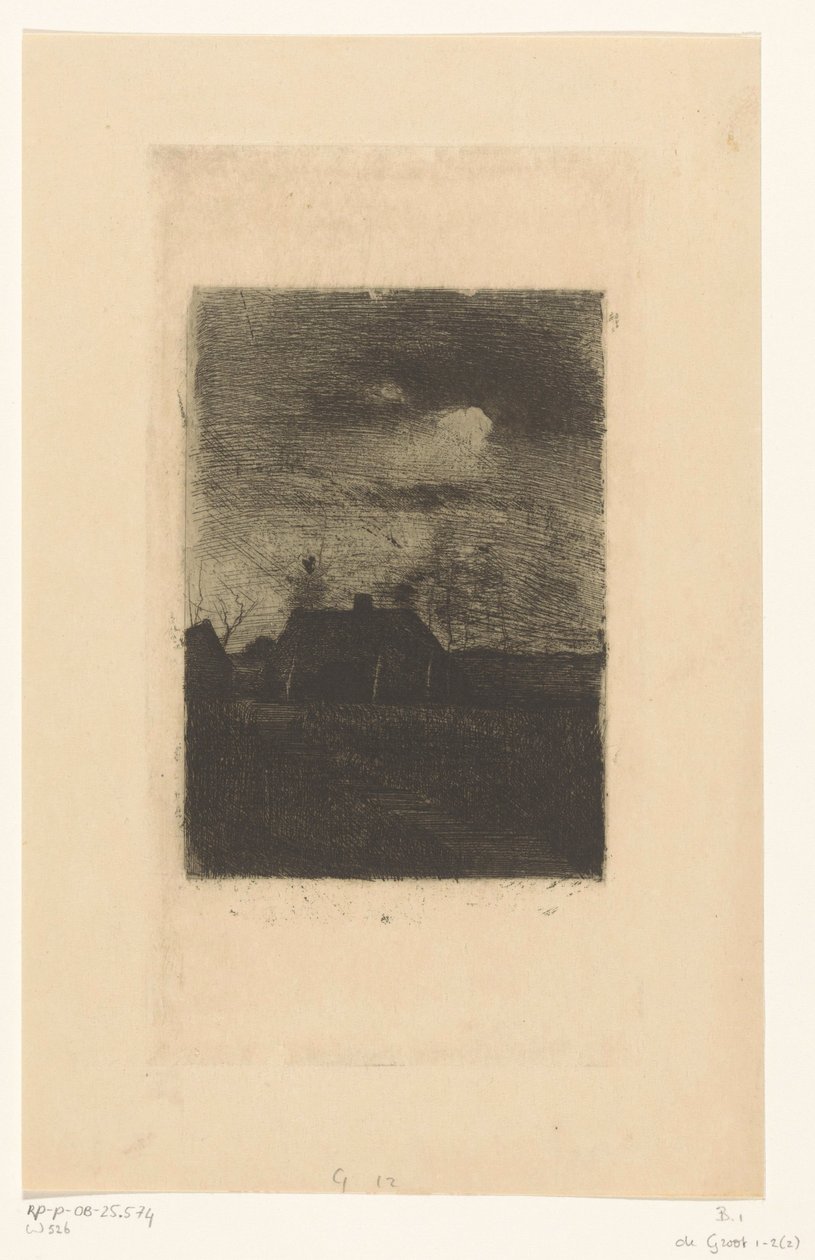 Bauernhof bei Abend von Willem Arnoldus Witsen