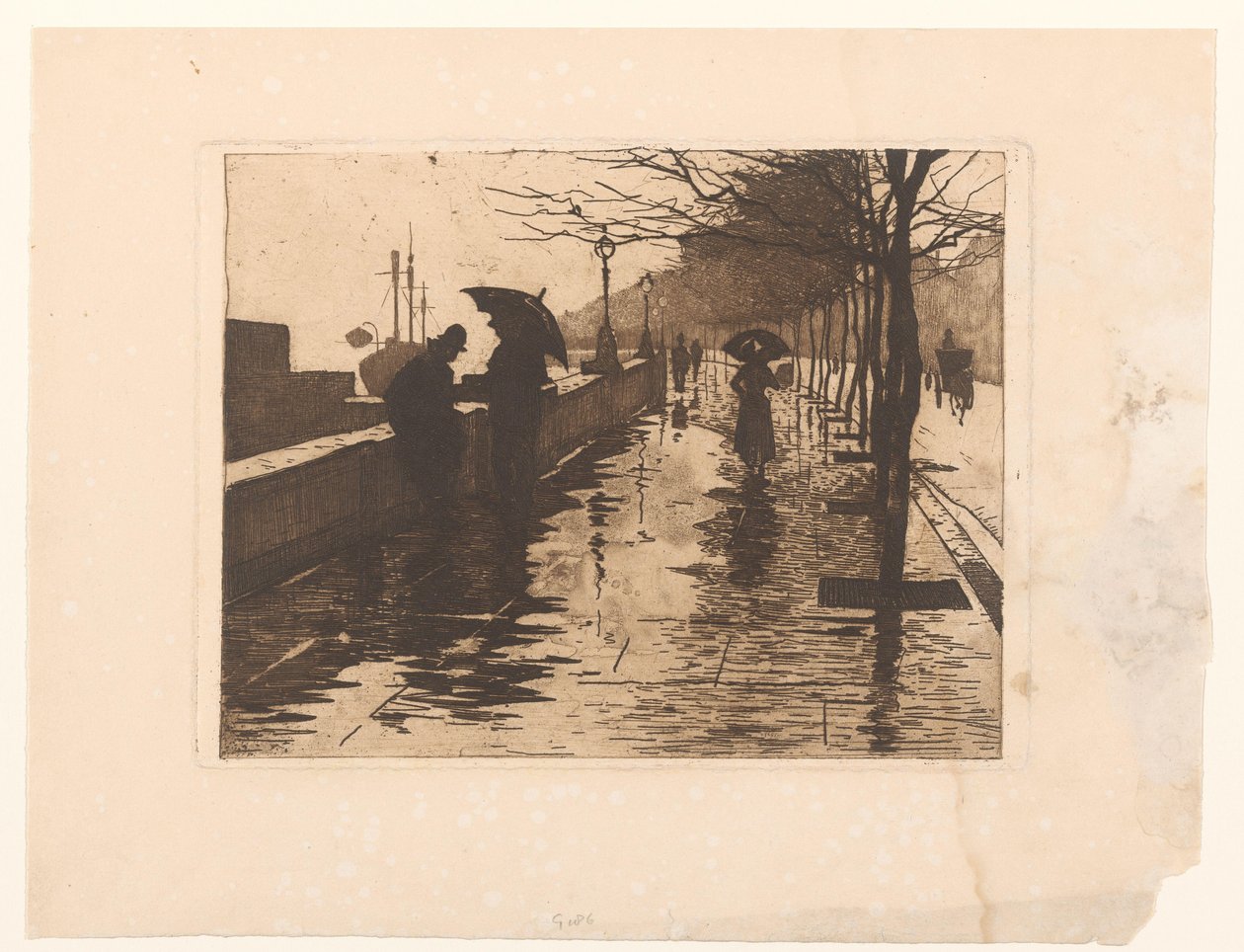 Ansicht von Victoria Embankment in London von Willem Arnoldus Witsen