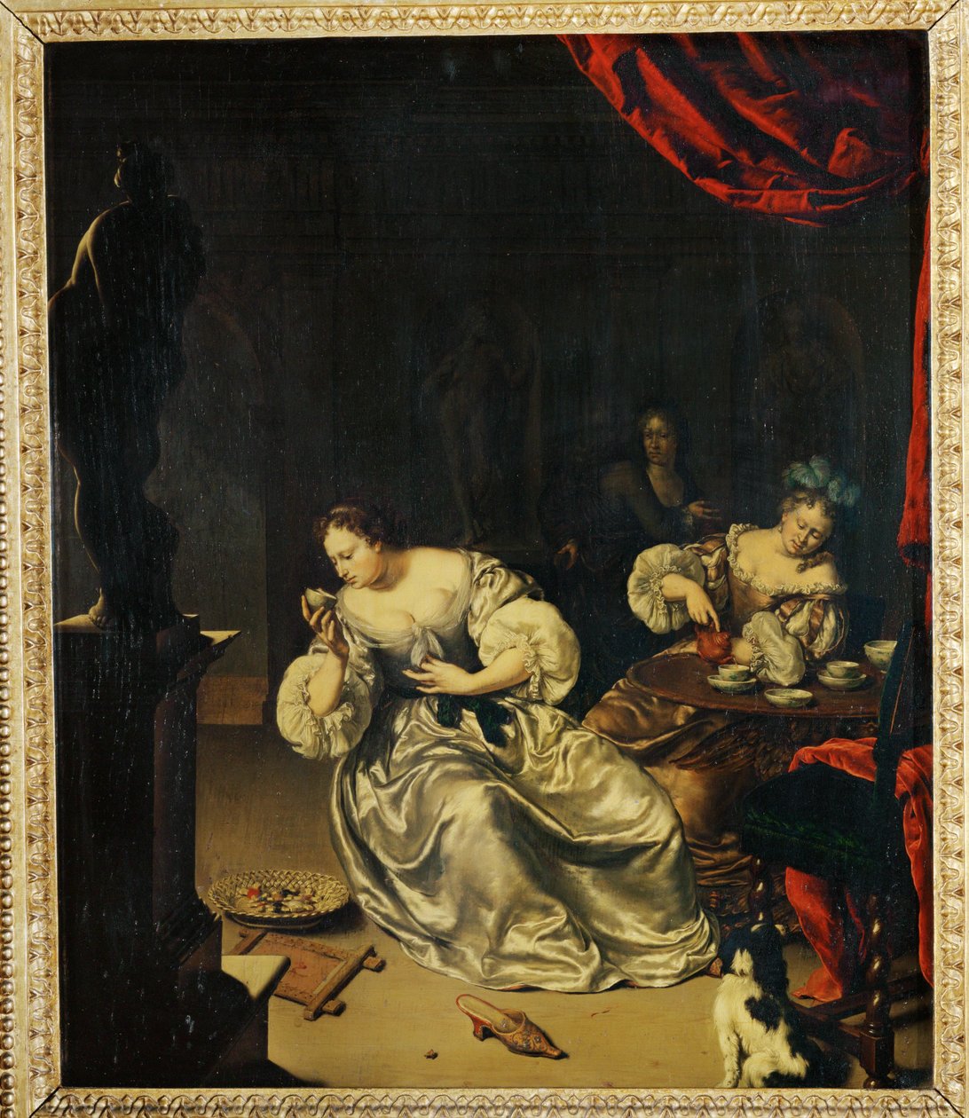 Le Thé von Willem van (after) Mieris