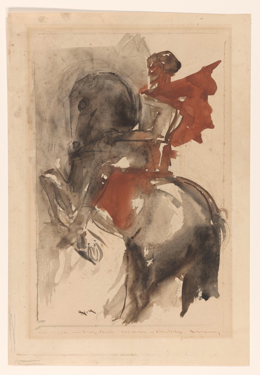 Ritter zu Pferd von Willem van Konijnenburg (signed by artist)