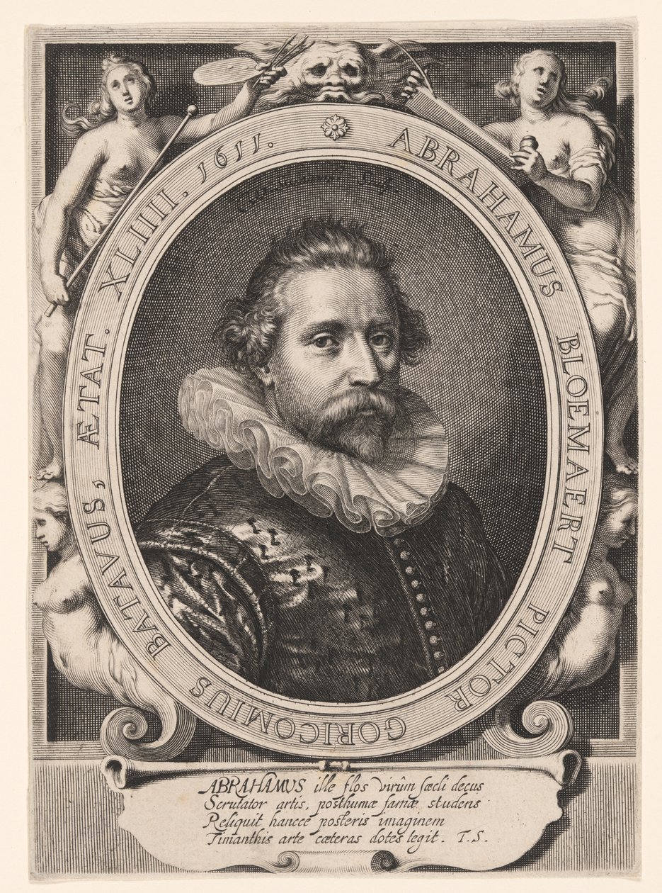 Porträt von Abraham Bloemaert von Willem van Swanenburgh