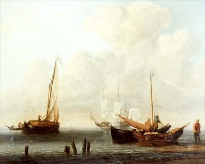 Zwei Fischerboote von Willem van de Velde the Younger