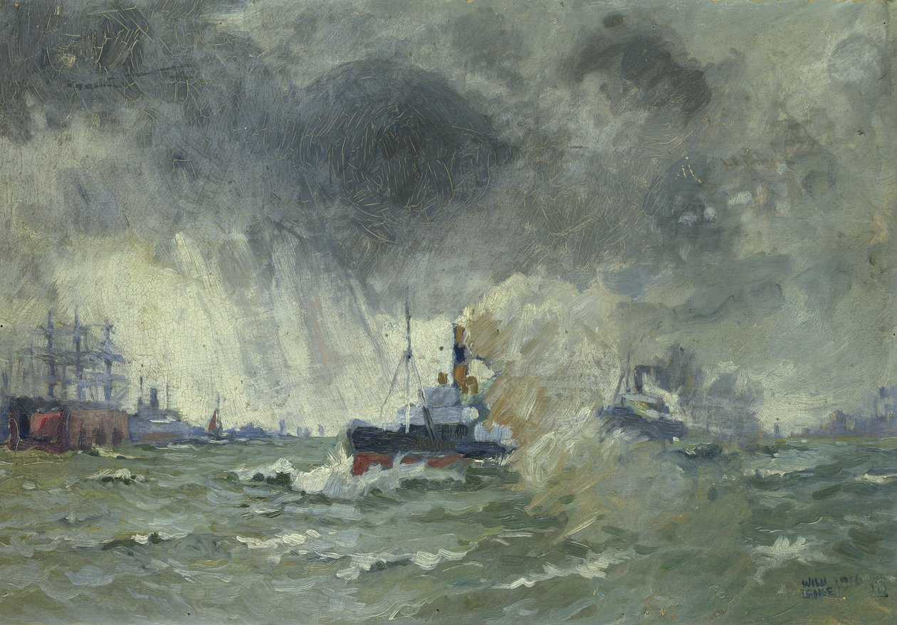 Norwegisches Lotsenboot von Willi Otto Max Lange