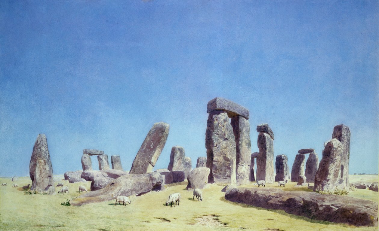 Schafe bei Stonehenge von Joseph Mallord William Turner