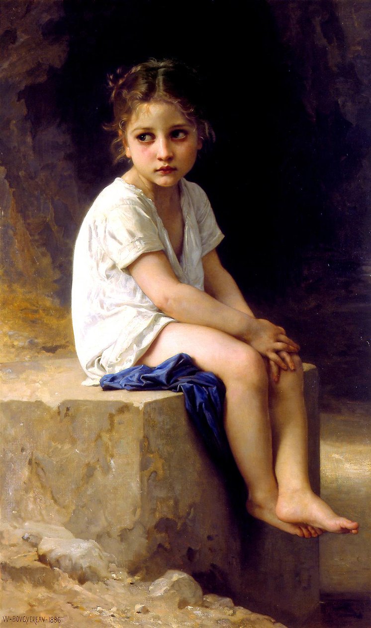 Am Fuß der Klippe von William Adolphe Bouguereau