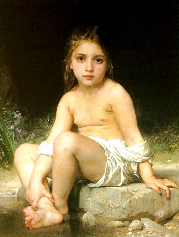 Badendes Kind von William Adolphe Bouguereau