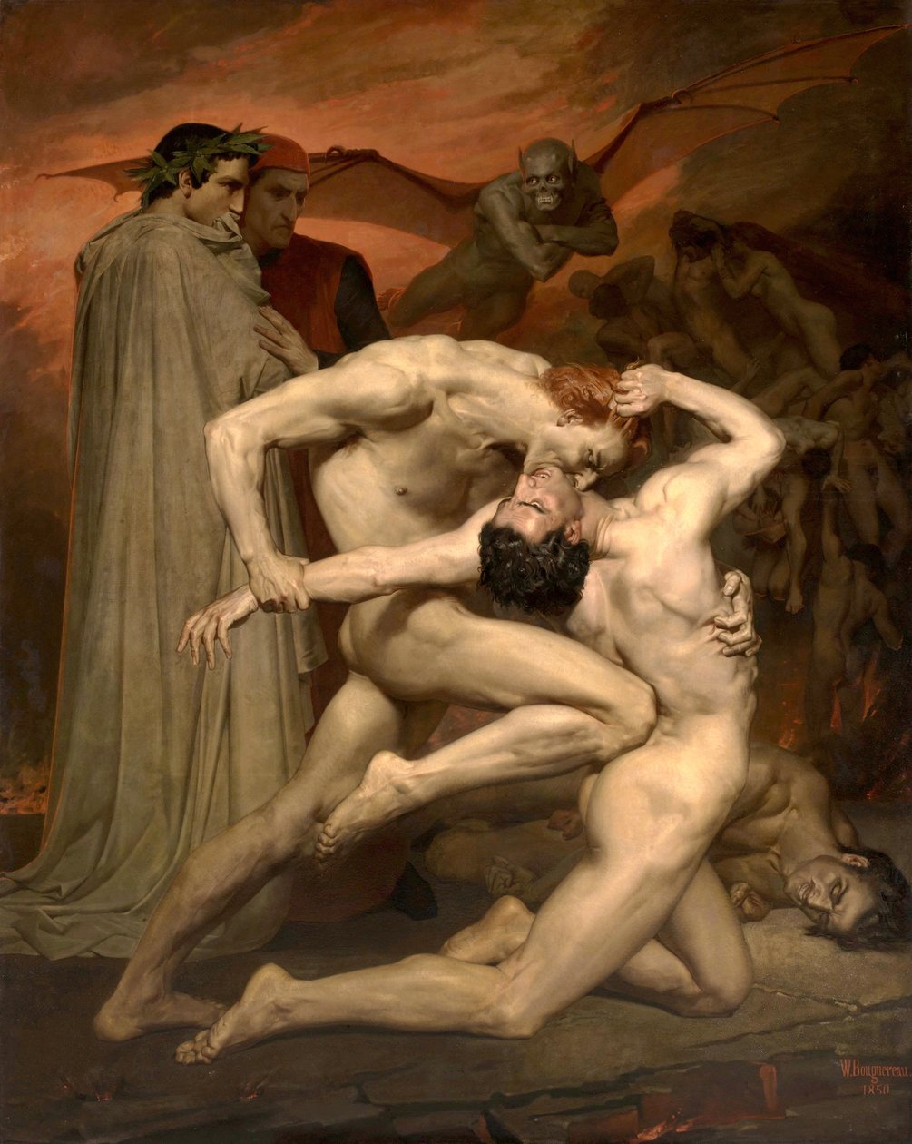 Dante und Virgil von William Adolphe Bouguereau