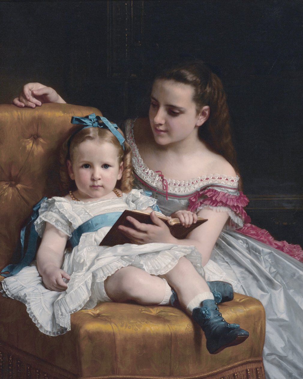 Porträt von Eva und Frances Johnston von William Adolphe Bouguereau