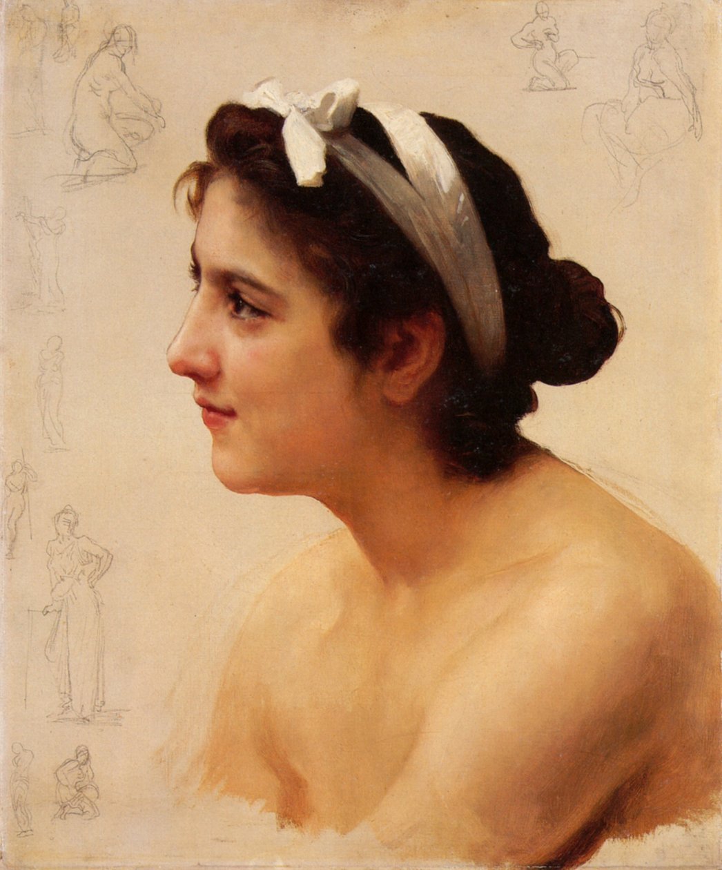 Studie einer Frau für das Opfer der Liebe von William Adolphe Bouguereau
