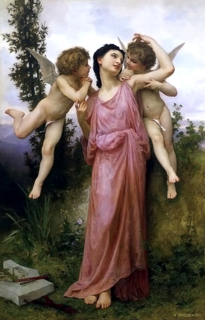 Zärtliche Worte von William Adolphe Bouguereau