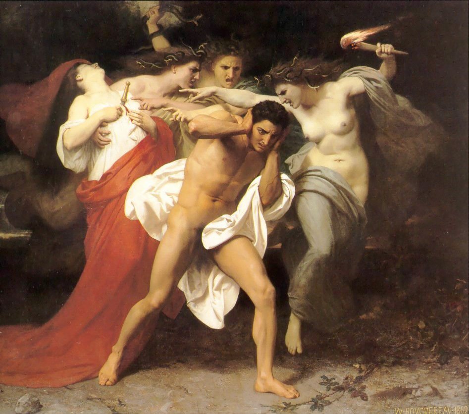 Die Reue des Orestes von William Adolphe Bouguereau